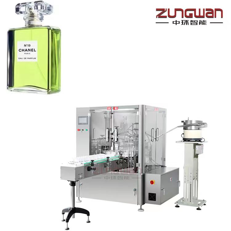 香水灌裝機(jī)天津廠家，香蜜伺服旋蓋機(jī)，香霧灌裝旋蓋生產(chǎn)線