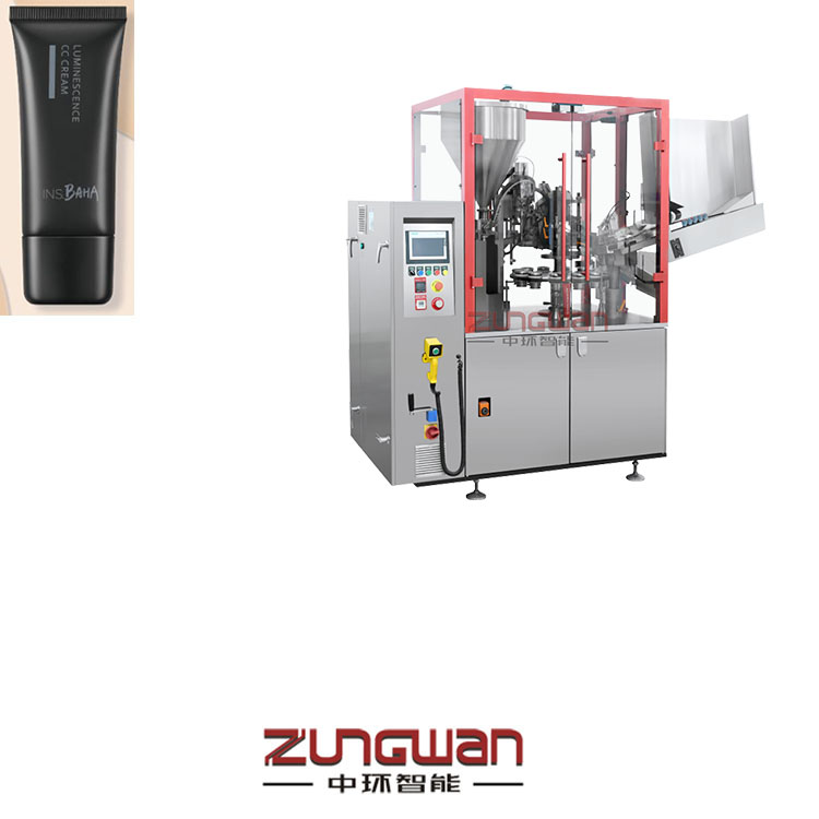 安徽灌裝封尾機(jī)，復(fù)合管充填機(jī)，全自動(dòng)軟管包裝裝盒生產(chǎn)線